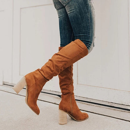 Knee High Boots | Stylish Suede Design with Comfortable Fit for Women 1