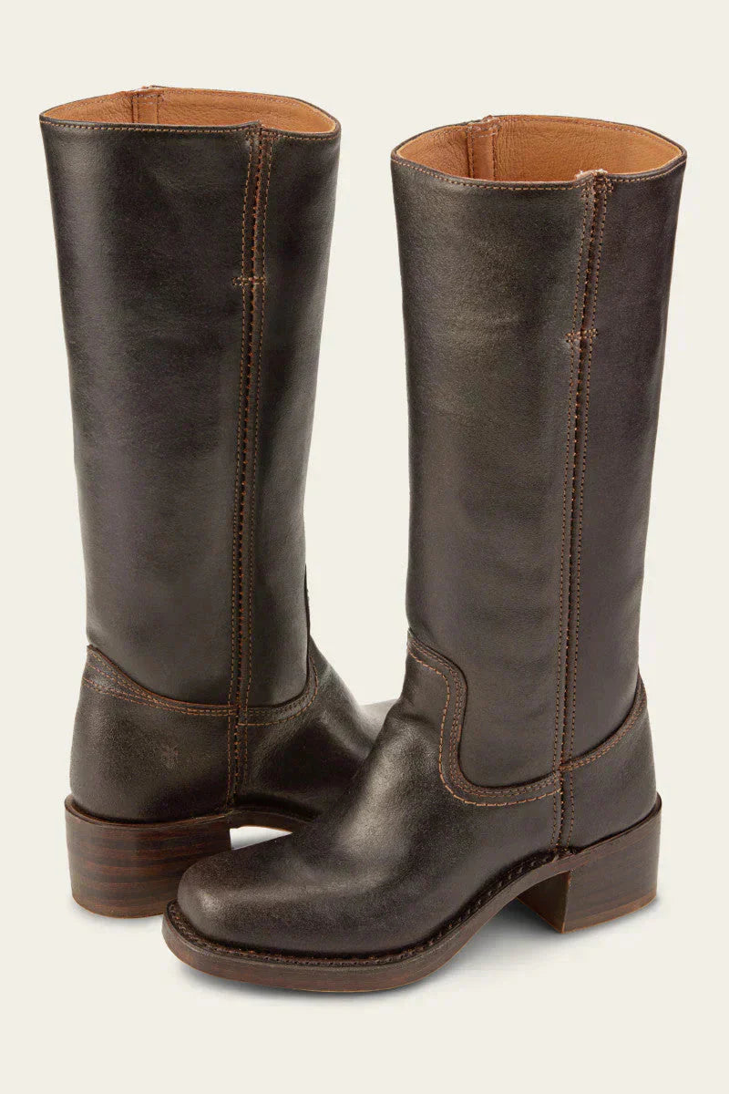 Knee High Women's Boots | Elegant Slim Fit Black Leather Design 0