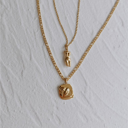 La Femme Necklace | 18K Plated Brass with 18 Chain Length 5