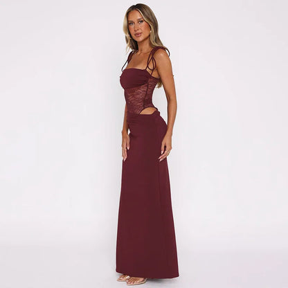 Lace Bodysuit Maxi Dress 2