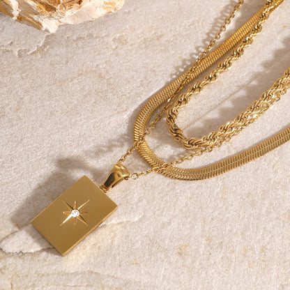 Layered Gold Necklace | Trio of Delicate Chains for Effortless Style 3