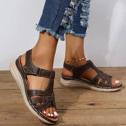 Leather Orthopedic Sandals | LORAINE 1