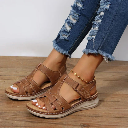 Leather Orthopedic Sandals | LORAINE 3