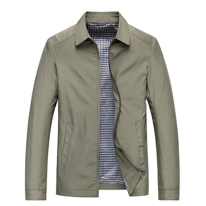 Lightweight Jacket | Modern Design with Zipper and Checkered Lining 0