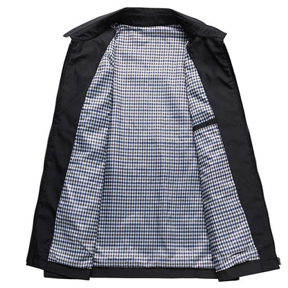 Lightweight Jacket | Modern Design with Zipper and Checkered Lining 3
