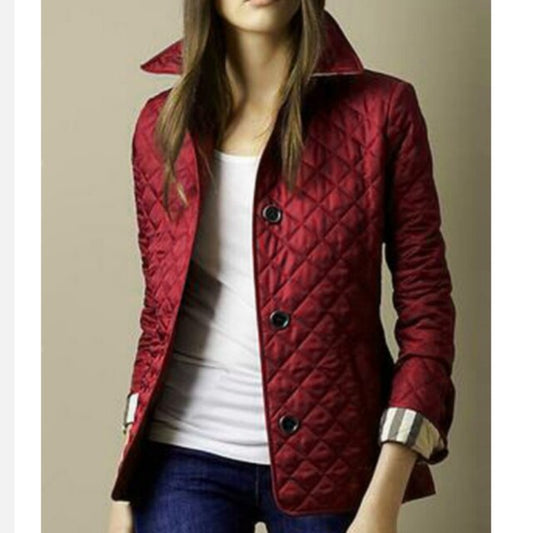 Lightweight Quilted Coat | Chic Button Closure for Casual Style 0