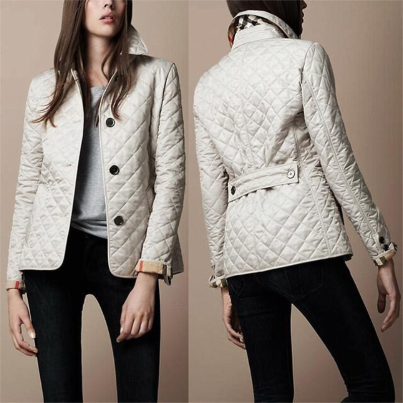 Lightweight Quilted Coat | Chic Button Closure for Casual Style 4