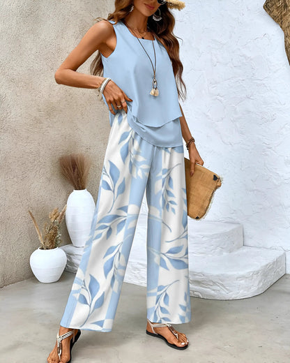 Lightweight Two-Piece Summer Outfit for Women – Versatile Casual Ensemble in Breathable Fabric 2