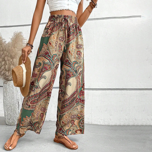 Lightweight Wide-Leg Beach Pants 0