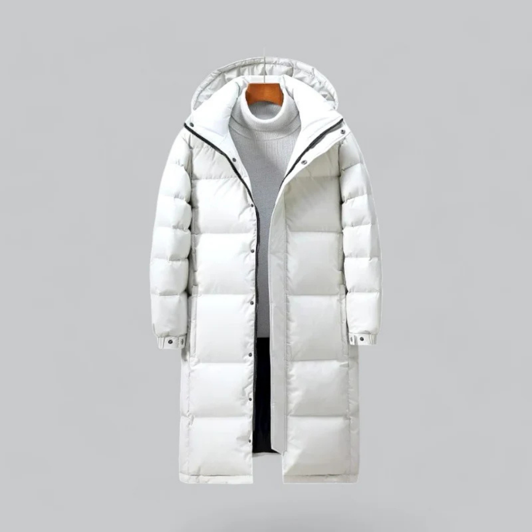 Long Hooded Puffer Coat | Stylish Winter Protection for Cold Days 1
