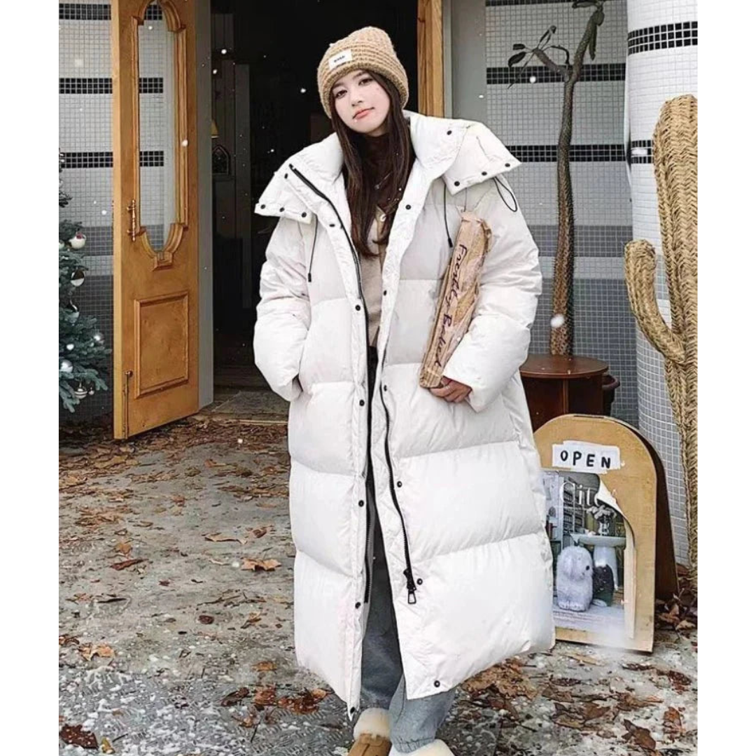 Long Hooded Puffer Jacket | Stylish Warmth for Winter Comfort 2