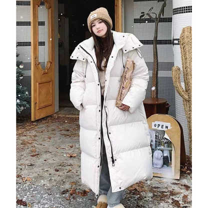 Long Hooded Puffer Jacket | Stylish Warmth for Winter Comfort 2