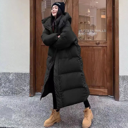Long Hooded Puffer Jacket | Stylish Warmth for Winter Comfort 3