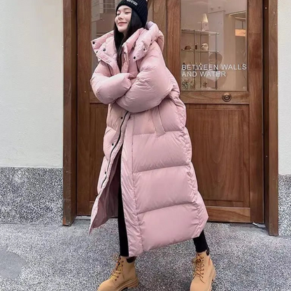 Long Hooded Puffer Jacket | Stylish Warmth for Winter Comfort 4