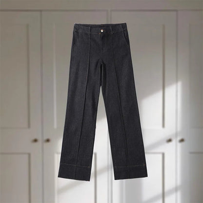 Long Sleeve Dark Wash Denim Set 4
