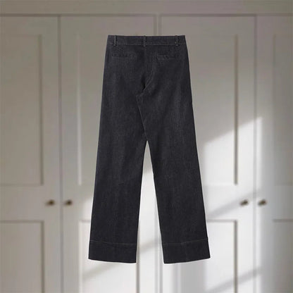 Long Sleeve Dark Wash Denim Set 5