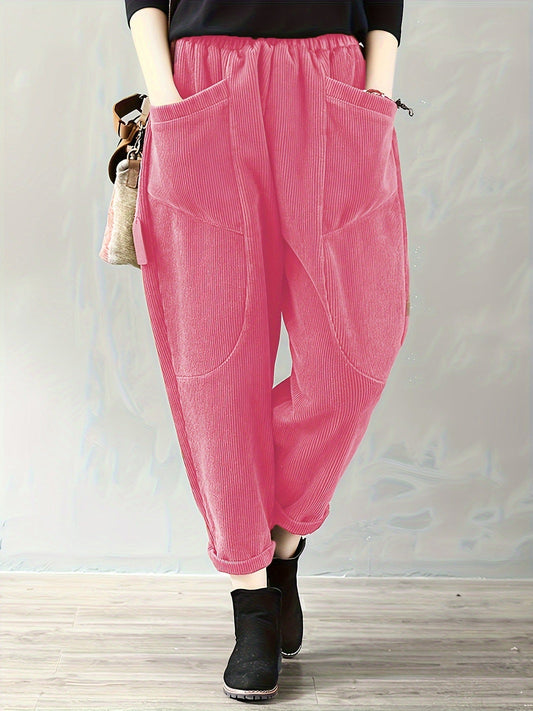 Loose Fit Corduroy Trousers | Stylish and Comfortable Design 0