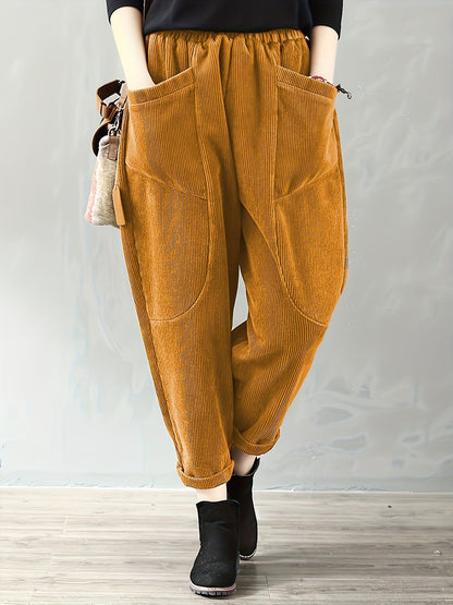 Loose Fit Corduroy Trousers | Stylish and Comfortable Design 2