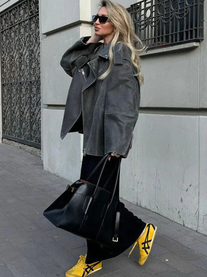 Loose Suede Jacket | Comfortable Long-Sleeved Design for Daily Wear 4