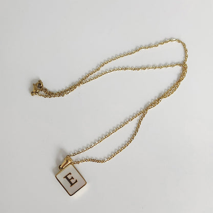 Luna Opal Necklace | Customizable Initial Charm on Delicate Chain 6
