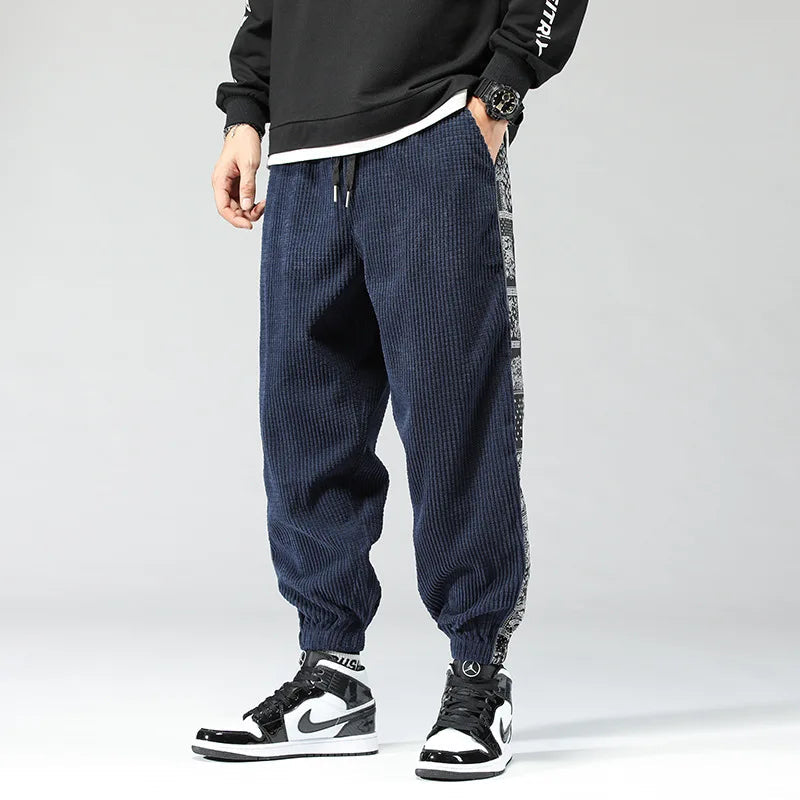 Men's Casual Trousers | Relaxed Fit with Unique Side Print 3