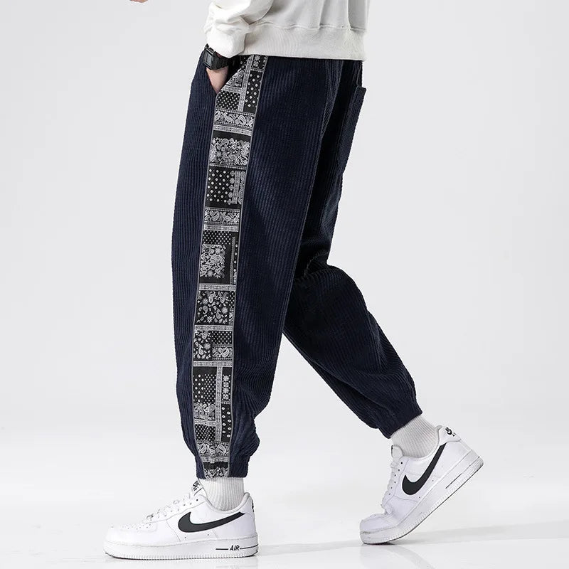 Men's Casual Trousers | Relaxed Fit with Unique Side Print 5