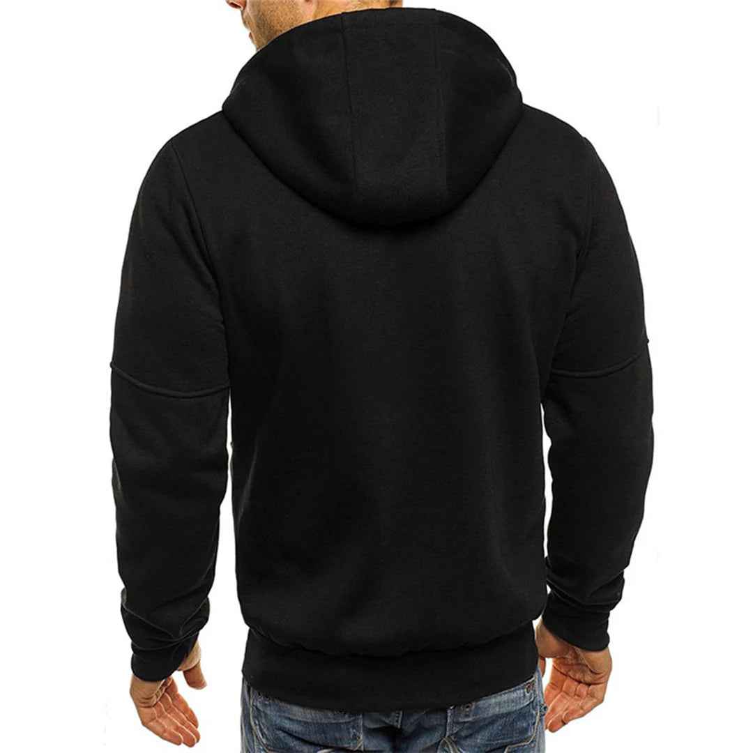 Men's Fleece Jacket | High-Quality Warmth with Hood and Pockets 2