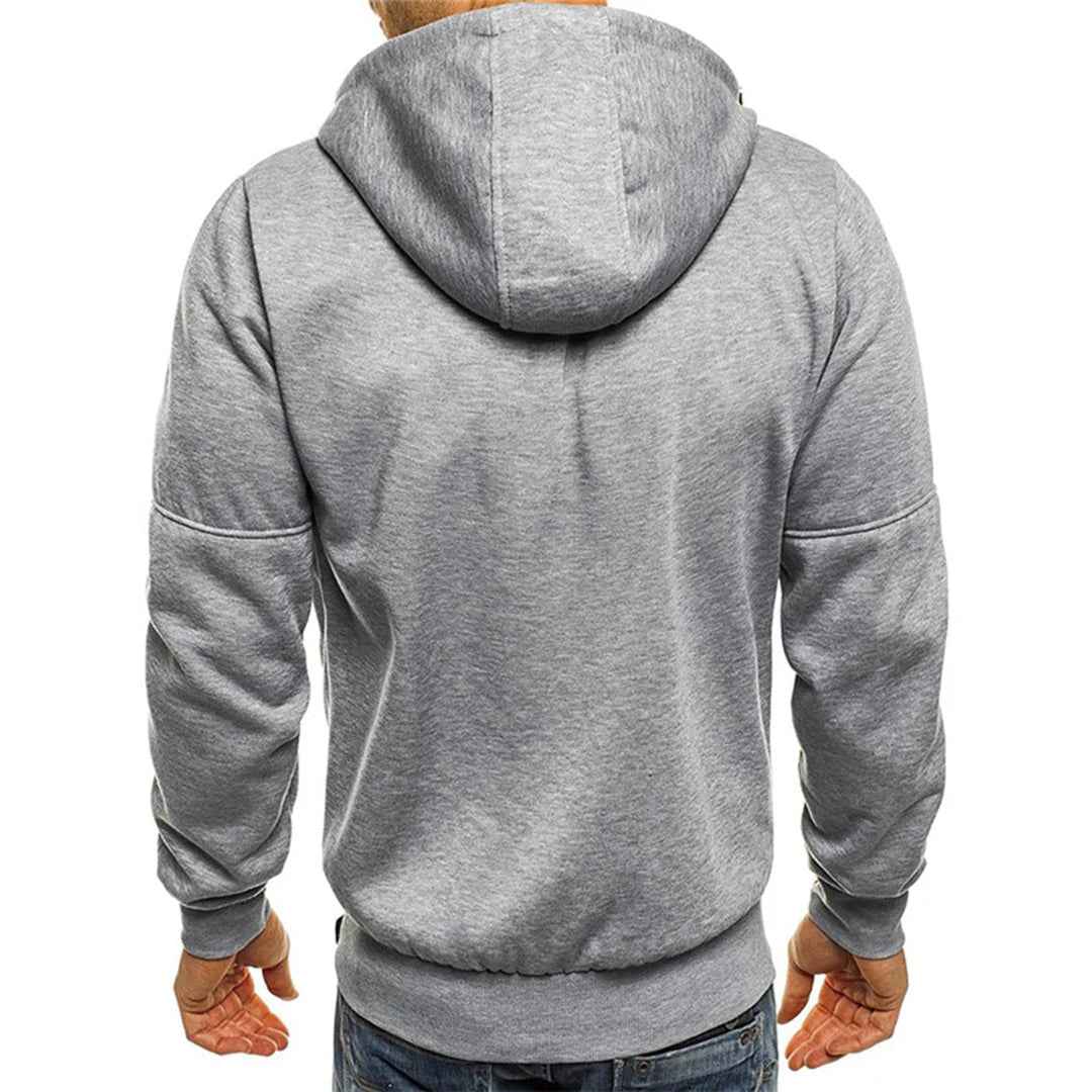 Men's Fleece Jacket | High-Quality Warmth with Hood and Pockets 8