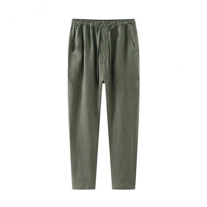 Men's Linen Pants | Breathable Cotton-Linen Blend with Adjustable Drawstring 2