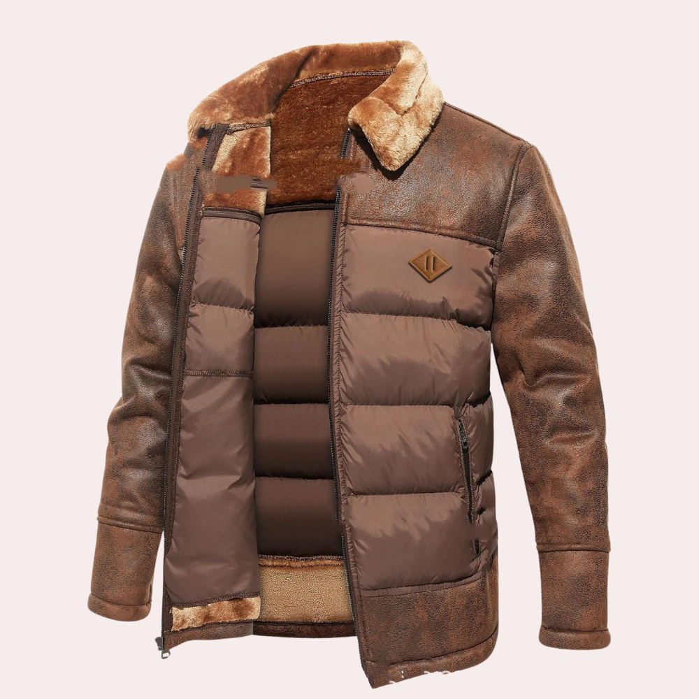 Men's Quilted Puffer Jacket | Modern Design with Thermal Insulation 0