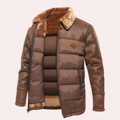 Men's Quilted Puffer Jacket | Modern Design with Thermal Insulation 0