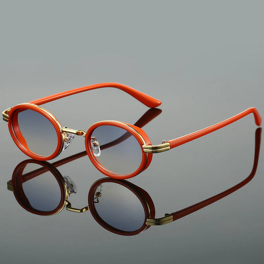 Oval Sunglasses | Luxurious Gold Detailing with UV Protection 1