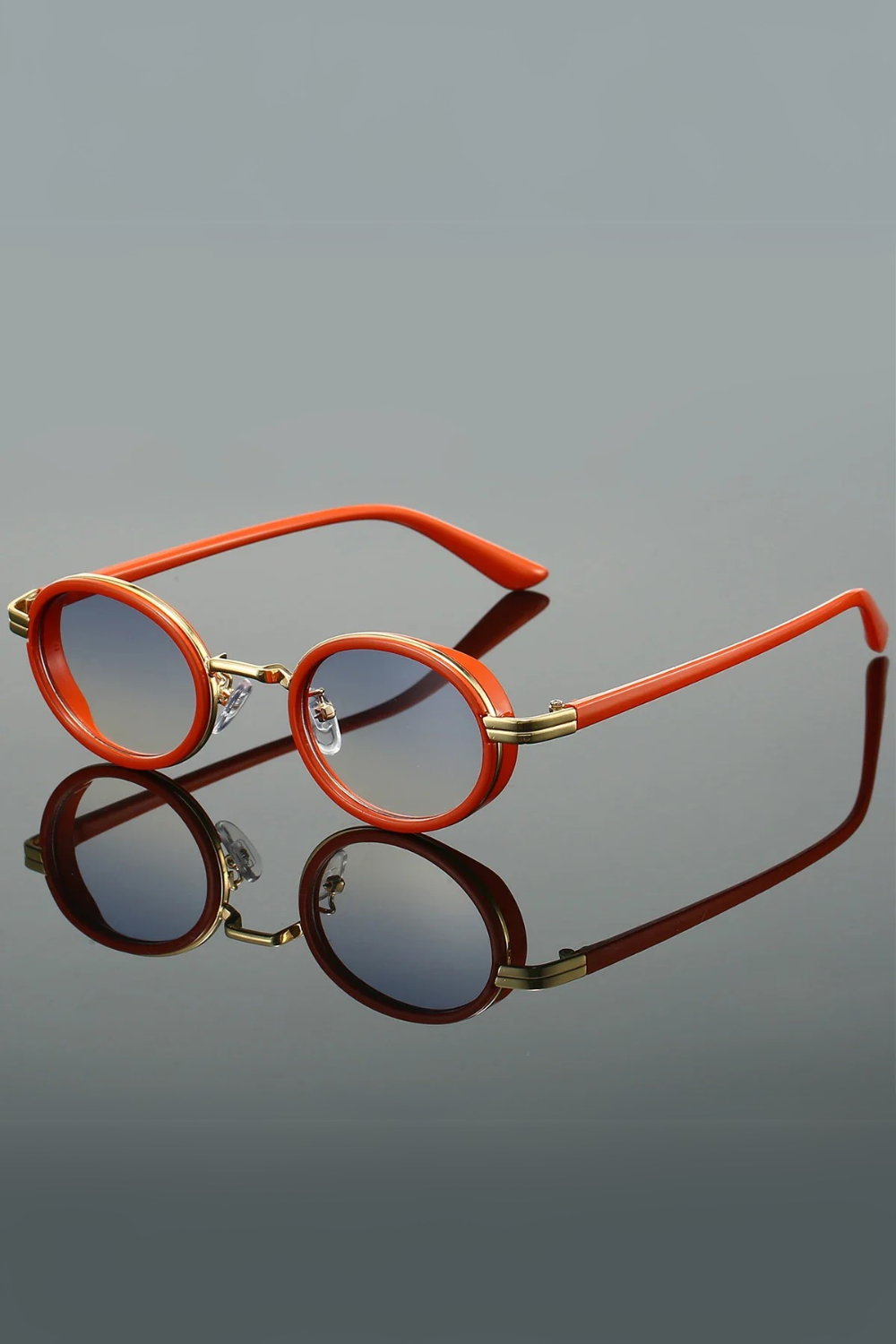 Oval Sunglasses | Luxurious Gold Detailing with UV Protection 2