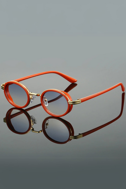Oval Sunglasses | Luxurious Gold Detailing with UV Protection 2