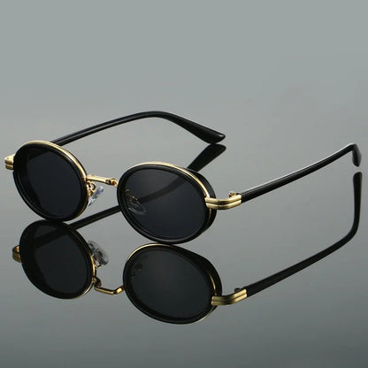 Oval Sunglasses | Luxurious Gold Detailing with UV Protection 5