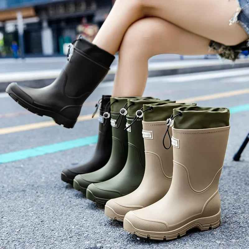 Mid-Calf Rain Boots | Waterproof Lightweight Design for Comfort 1