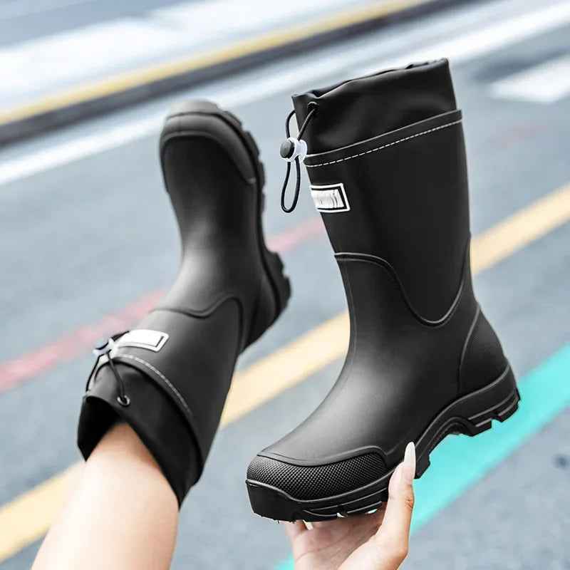 Mid-Calf Rain Boots | Waterproof Lightweight Design for Comfort 3