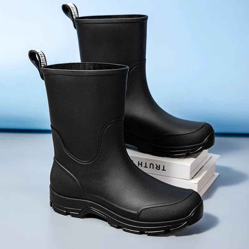 Mid-Calf Rain Boots | Waterproof Lightweight Design for Comfort 4