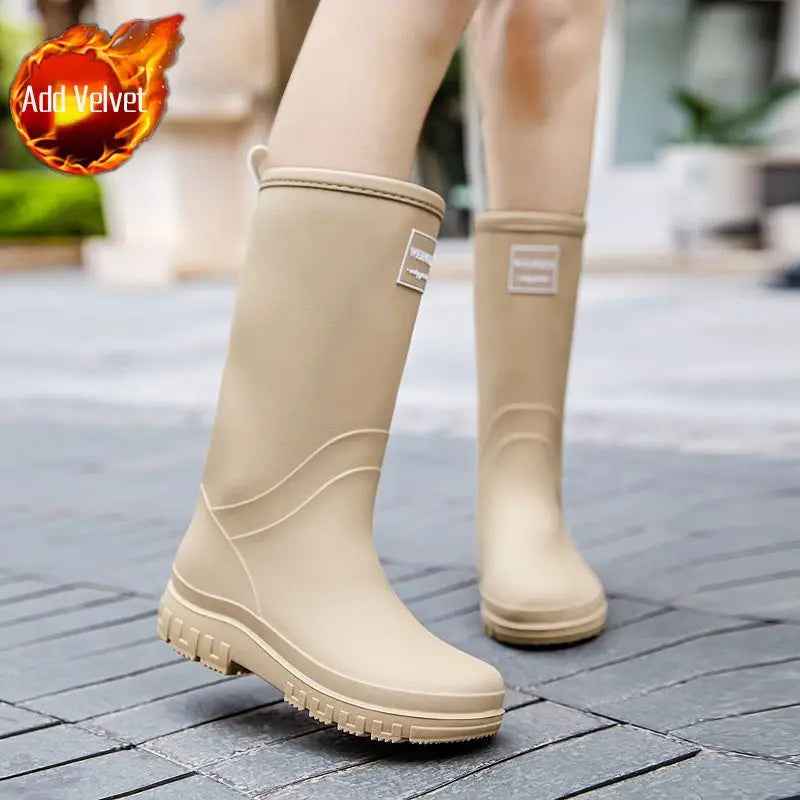 Mid-Calf Rain Boots | Waterproof Rubber Design with Anti-Slip Sole 3