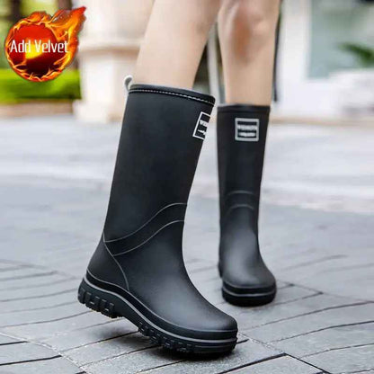 Mid-Calf Rain Boots | Waterproof Rubber Design with Anti-Slip Sole 5
