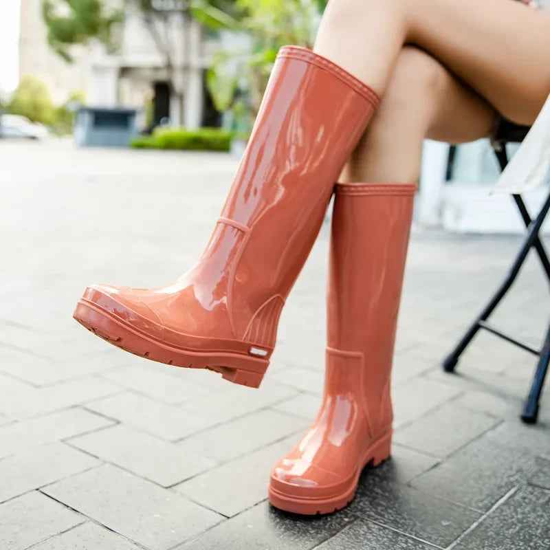 Mid-Calf Waterproof Rain Boots | Comfortable and Stylish Design 2