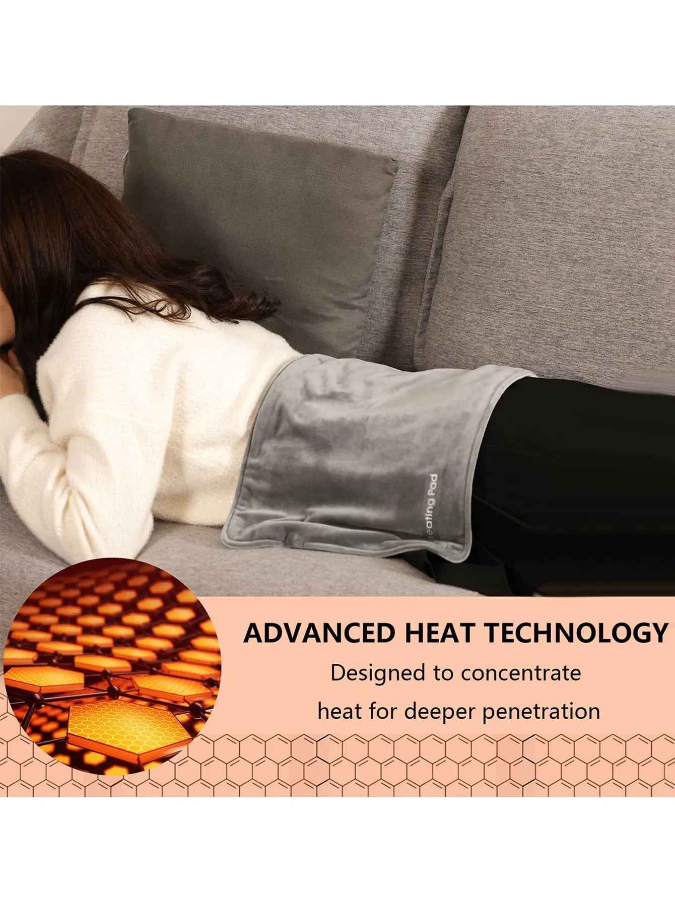 Mini Heated Blanket | Portable Electric Comfort for Travel Relief 4