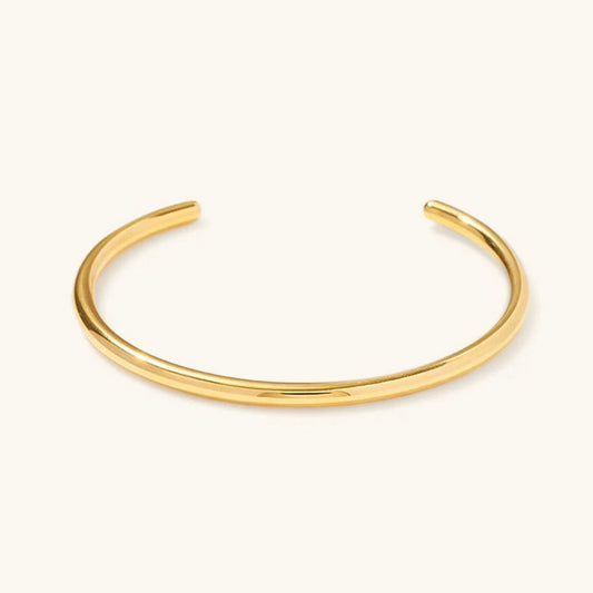 Minimalist Gold Bangle | High-Quality Stainless Steel with 18k Gold Plating 0