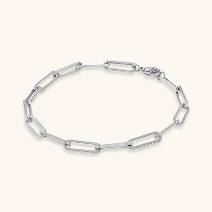 Minimalist Gold Paperclip Bracelet | Ethically Sourced Stainless Steel with 14k Gold Plating 5