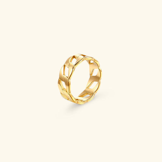 Minimalist Gold Ring | Ethically Sourced Stainless Steel-Plated 14k Gold 0
