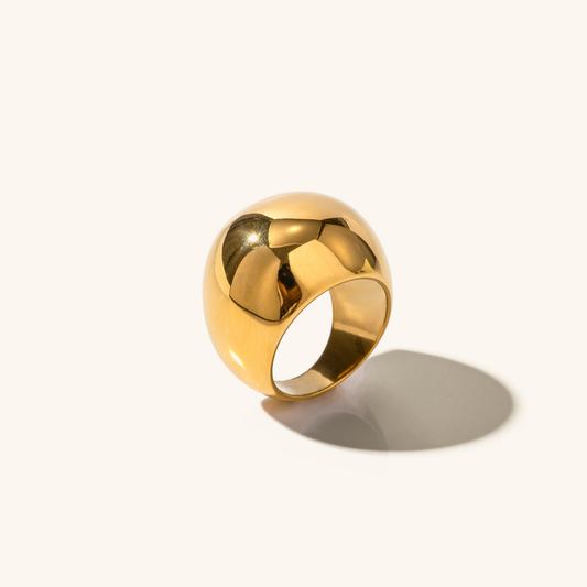 Minimalist Gold Ring | Ethically Sourced Stainless Steel-Plated 18k Gold 0