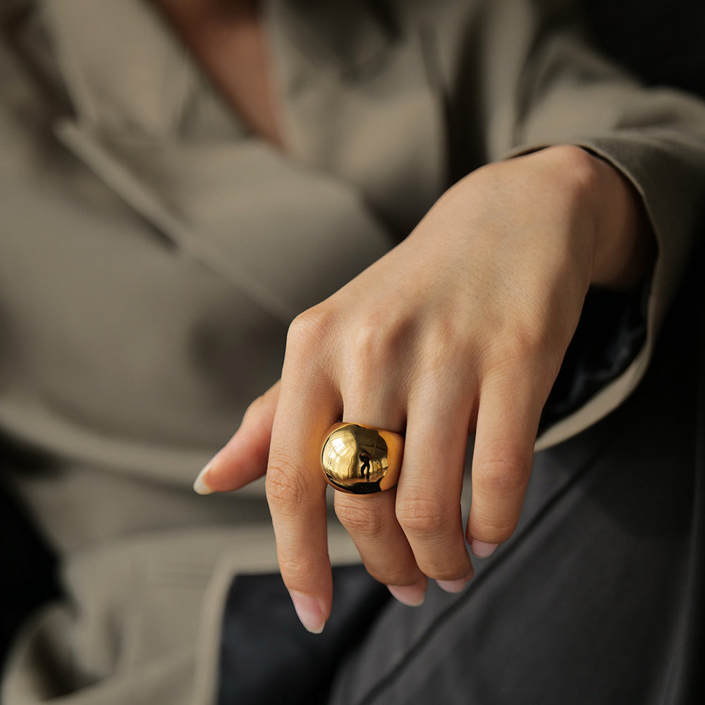 Minimalist Gold Ring | Ethically Sourced Stainless Steel-Plated 18k Gold 1