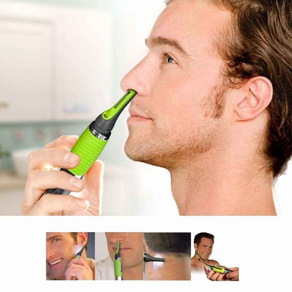 Nose and Ear Hair Trimmer | Precision Grooming with LED Light 3