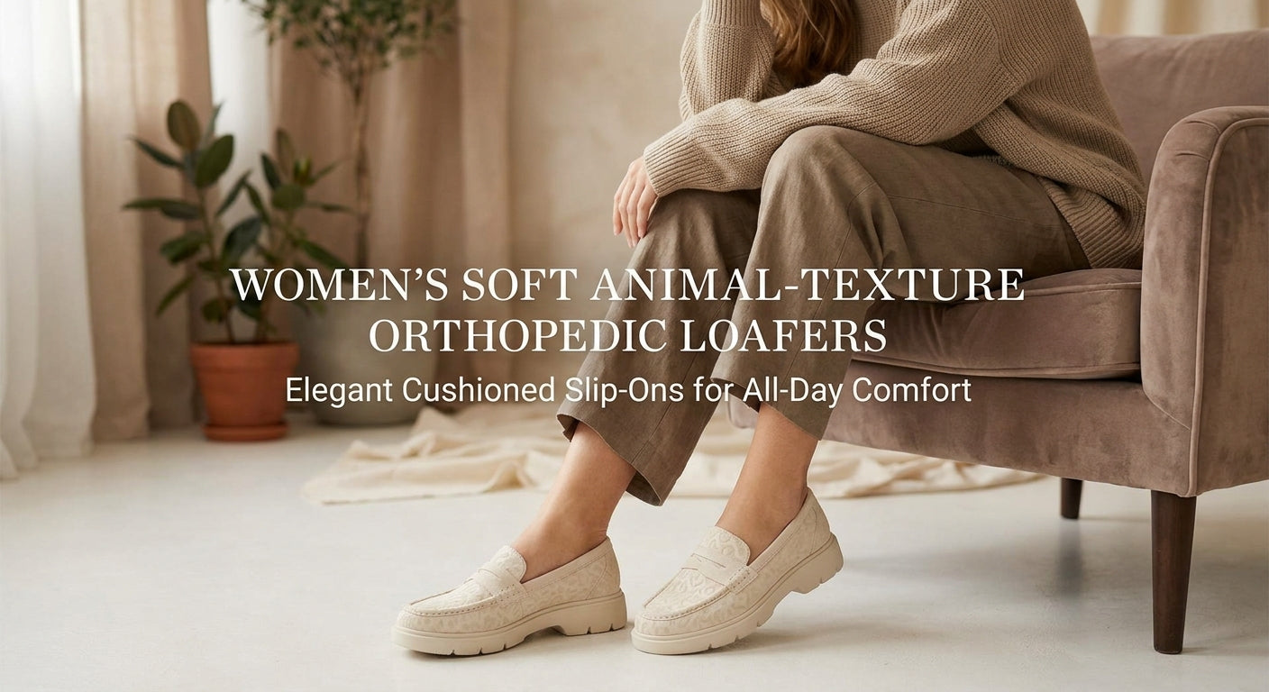 Orthopedic Loafers | Soft Animal-Texture Slip-Ons with Cushioned Insole 3