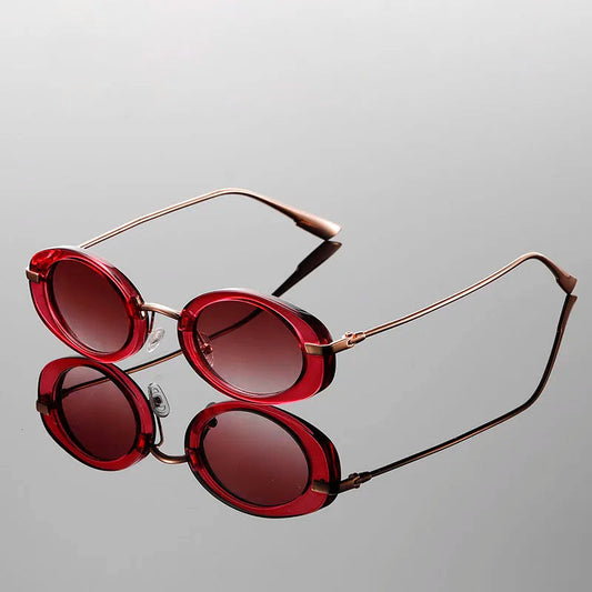 Oval Vintage Sunglasses | Polarized Lenses for Glare Reduction 1